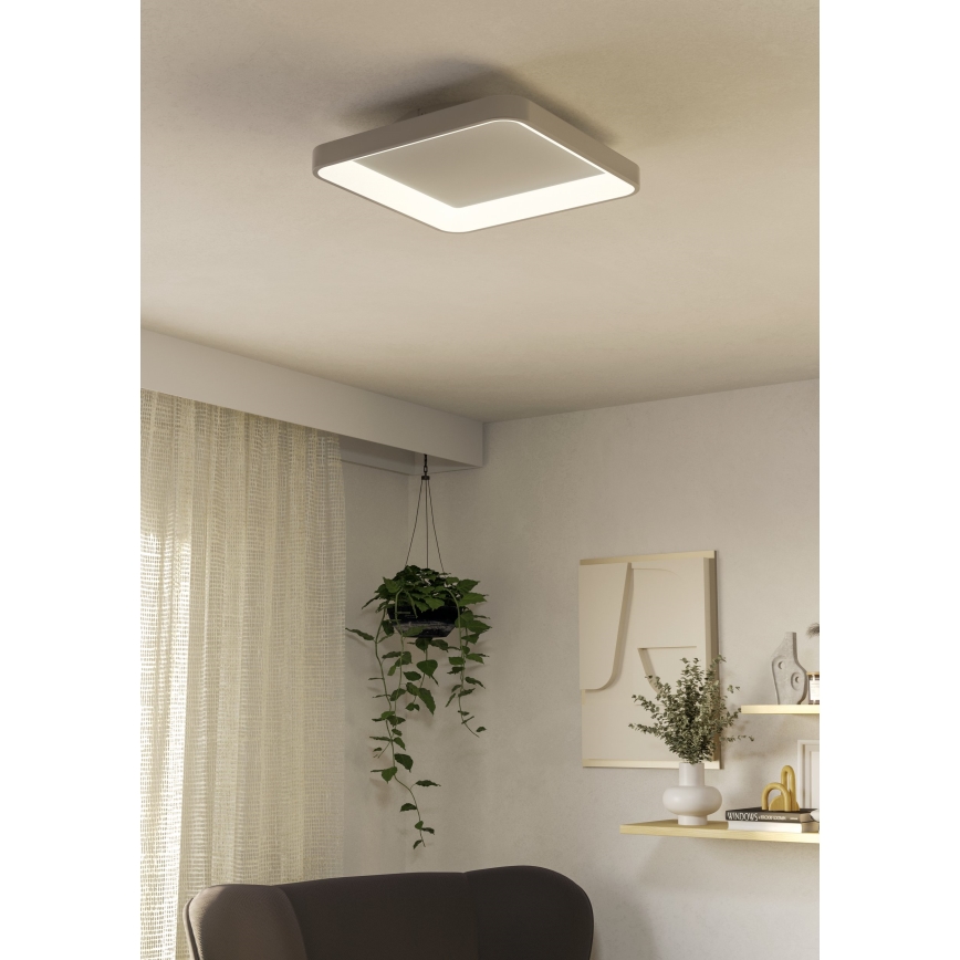 Eglo - Светодиодный потолочный светильник с регулированием яркости LORETELLO LED/12W/230V белый + дистанционное управление