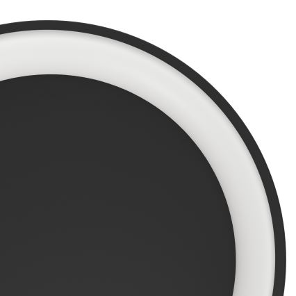 Eglo - Светодиодный потолочный светильник с регулированием яркости LED/12W/230V 2700-6500K черный + дистанционное управление