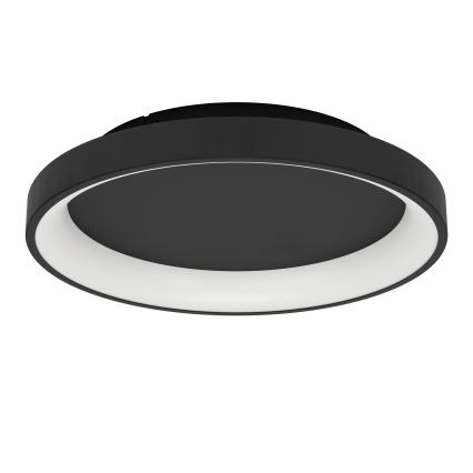Eglo - Світлодіодний стельовий світильник з регулюванням яскравості LED/12W/230V 2700-6500K чорний + пульт дистанційного керування