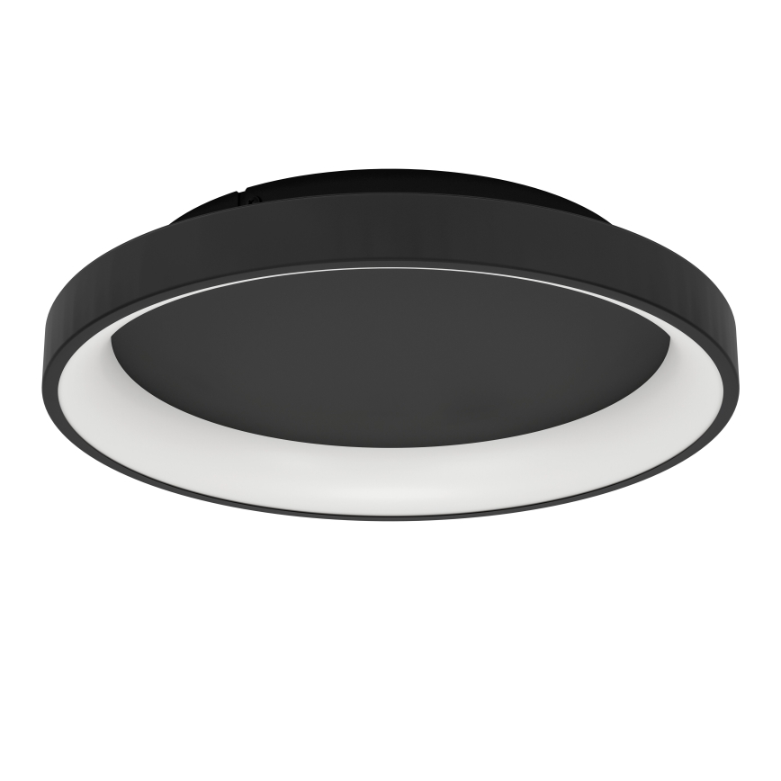 Eglo - Світлодіодний стельовий світильник з регулюванням яскравості LED/12W/230V 2700-6500K чорний + пульт дистанційного керування