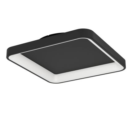 Eglo - Светодиодный потолочный светильник с регулированием яркости LED/12W/230V 2700-6500K черный + дистанционное управление