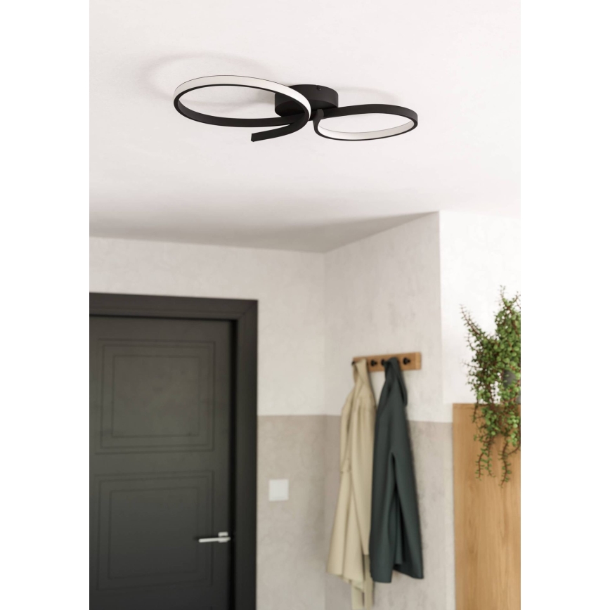 Eglo - Стельовий LED світильник LED/21W/230V 3000K чорний
