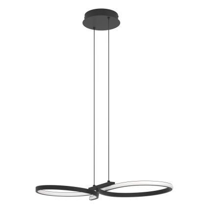 Eglo - Світлодіодна підвісна люстра LED/21W/230V 3000K чорний