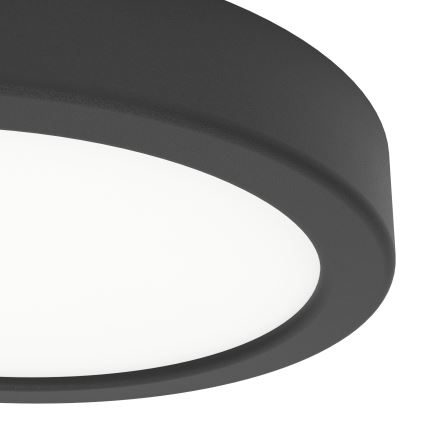 Eglo - LED стельовий світильник LED/7,5 Вт/230 В 2700/4000/6500 К діам. 16,6 см чорний