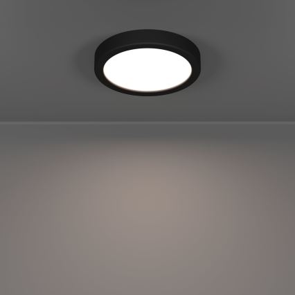 Eglo - LED стельовий світильник LED/7,5 Вт/230 В 2700/4000/6500 К діам. 16,6 см чорний