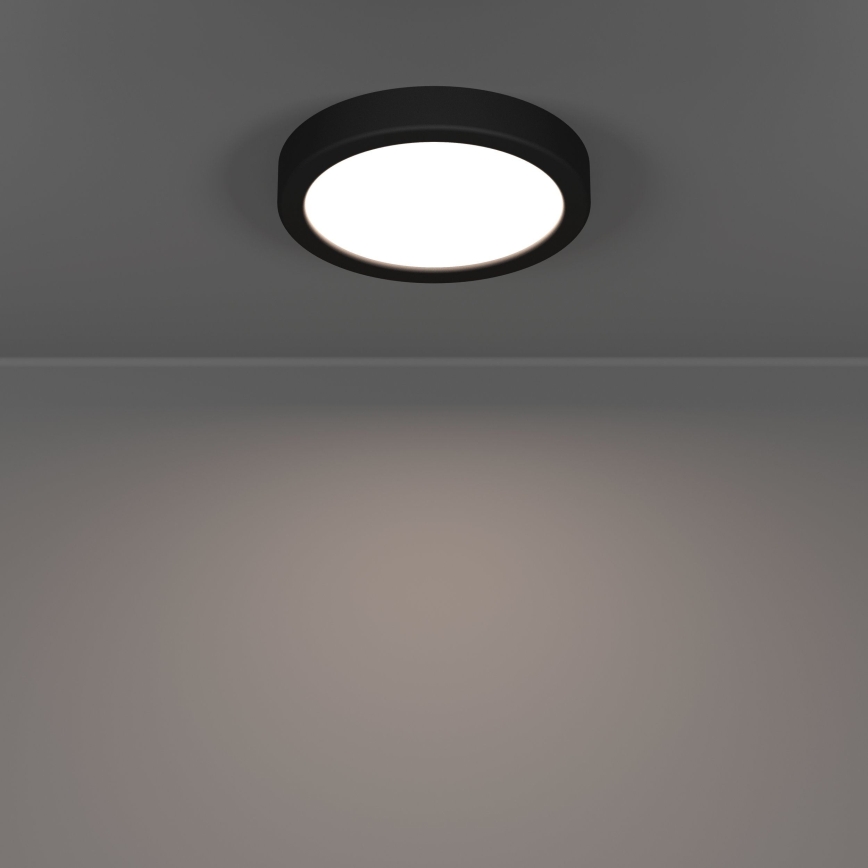 Eglo - LED стельовий світильник LED/7,5 Вт/230 В 2700/4000/6500 К діам. 16,6 см чорний