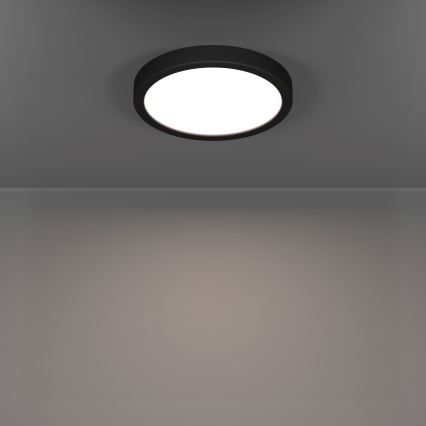 Eglo - LED-стельовий світильник FUEVA LED/11,5W/230V 2700/4000/6500K діам. 21,1 см, чорний