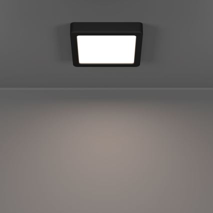 Eglo - LED стельовий світильник LED/7W/230V 2700/4000/6500K 15x15 см чорний