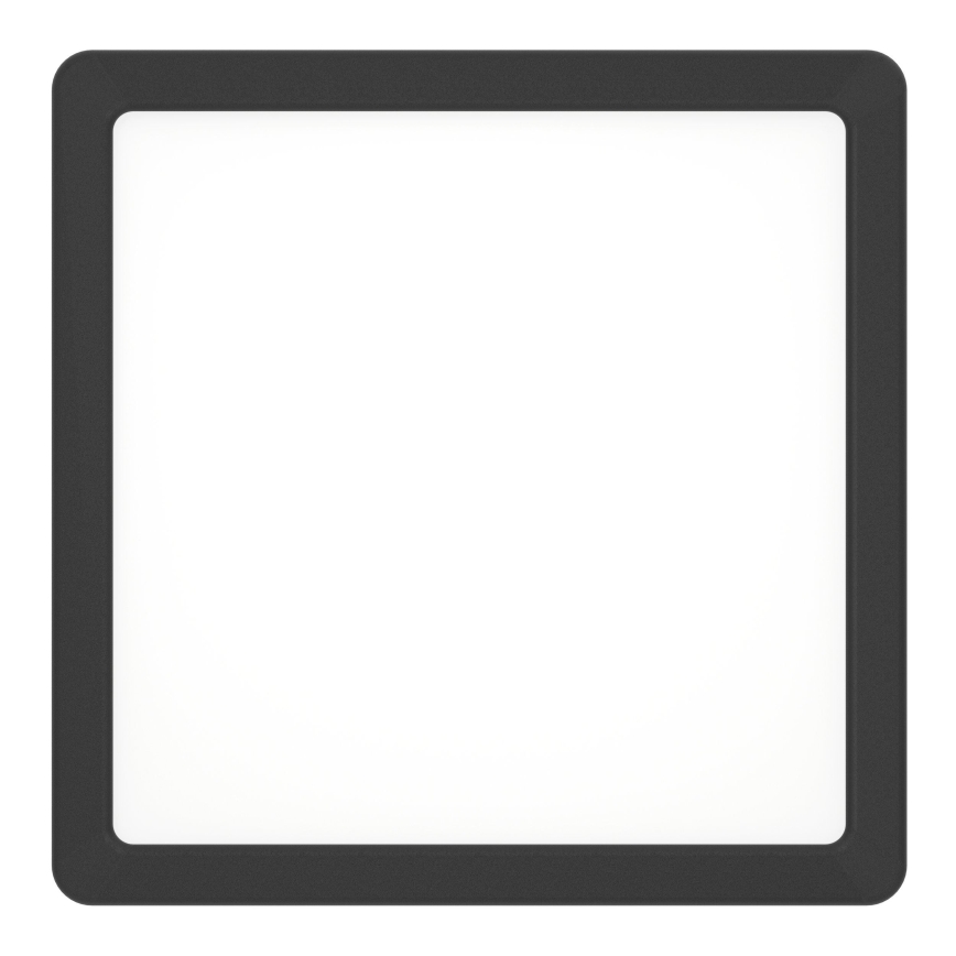 Eglo - стельовий світильник LED/10,5W/230V 2700/4000/6500K 22x22cm чорний