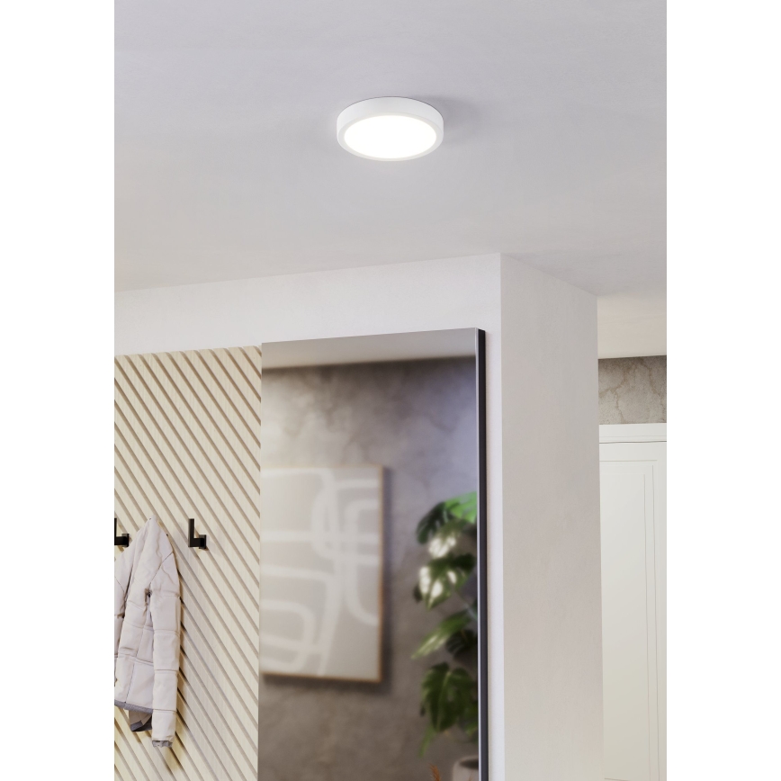 Eglo - LED стельовий світильник LED/11,5W/230V 2700/4000/6500K діам. 21,1 см білий