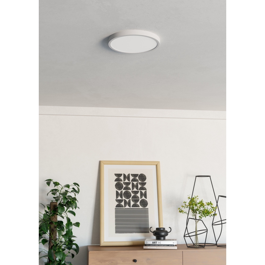 Eglo - потолочный светильник LED, 14,2 Вт, 230 В, 2700/4000/6500 К, диаметр 27,8 см, белый