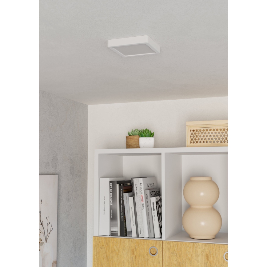 Eglo - LED стельовий світильник LED/7W/230V 2700/4000/6500K 15x15 см білий