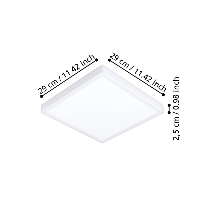 Eglo - LED потолочный светильник LED/13 Вт/230 В 2700/4000/6500 К 29x29 см белый