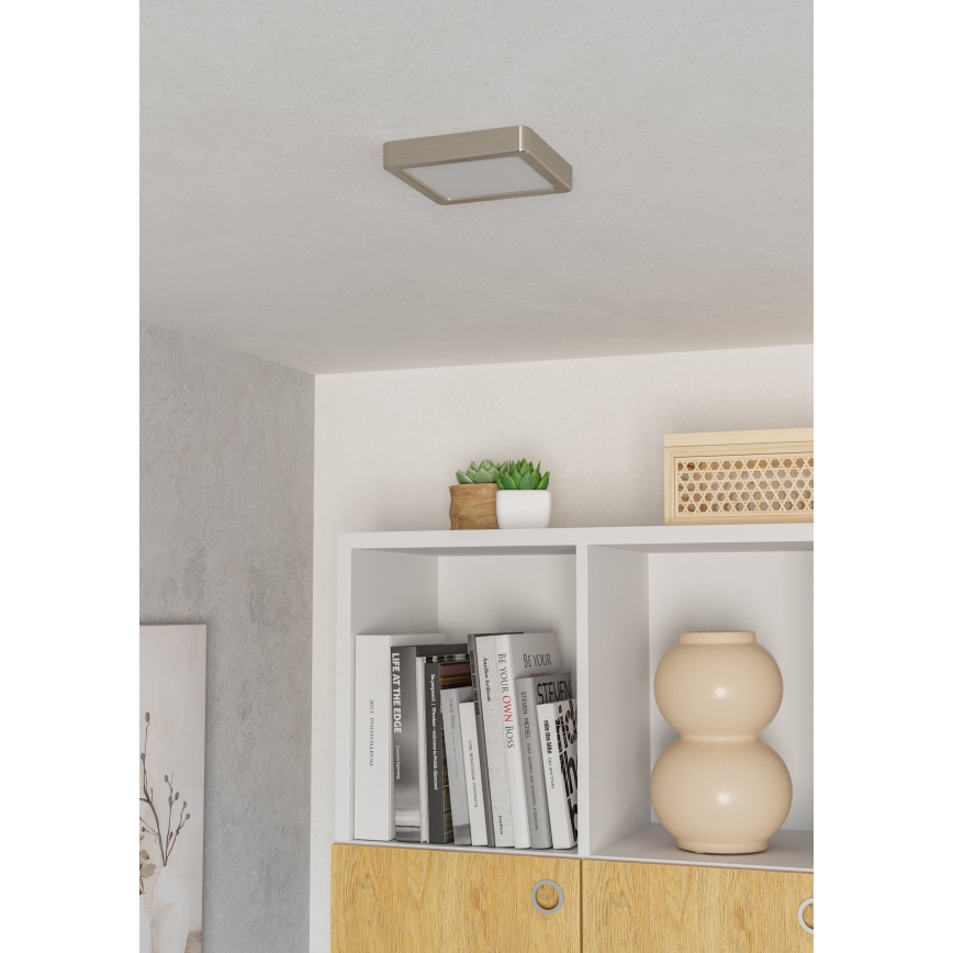 Eglo - LED-потолочный светильник LED/7 Вт/230 В 2700/4000/6500 К 15x15 см матовый хром