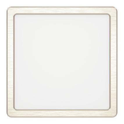Eglo - LED стельовий світильник LED/10,5W/230V 2700/4000/6500K 22x22 cm матовий хром