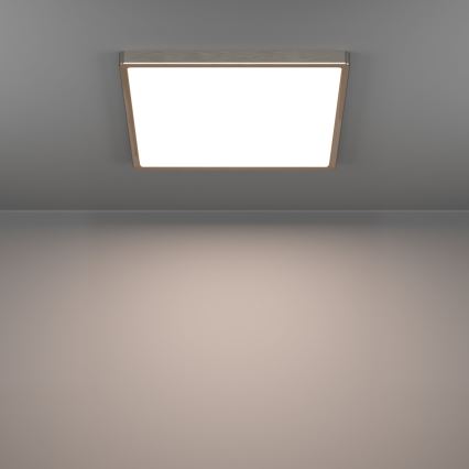Eglo - потолочный светильник LED/17,5W/230V 2700/4000/6500K 39x39 cm матовый хром