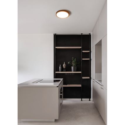 Eglo - LED стельовий світильник для ванної кімнати LED/14,2W/230V 2700/4000/6500K діаметр 27,8 см IP44 чорний