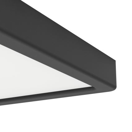 Eglo - LED стельовий світильник для ванної кімнати LED/10,5 Вт/230 В 2700/4000/6500 К 22×22 см IP44 чорний