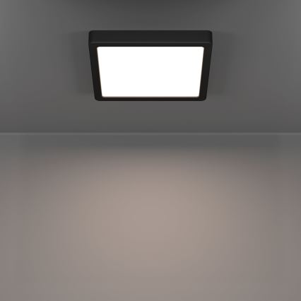 Eglo - LED стельовий світильник для ванної кімнати LED/10,5 Вт/230 В 2700/4000/6500 К 22×22 см IP44 чорний