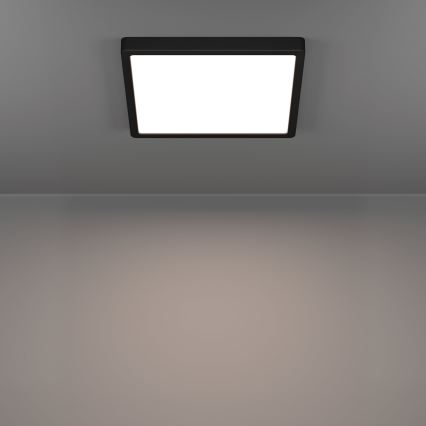 Eglo - LED стельовий світильник для ванної кімнати LED/13W/230V 2700/4000/6500K 29x29 см IP44 чорний