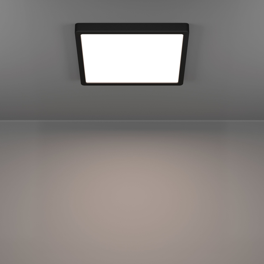 Eglo - LED стельовий світильник для ванної кімнати LED/13W/230V 2700/4000/6500K 29x29 см IP44 чорний