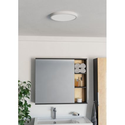 Eglo - LED стельовий світильник для ванної кімнати LED/14,2W/230V 2700/4000/6500K діам. 27,8 см IP44 білий