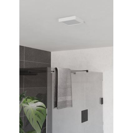 Eglo - LED потолочный светильник для ванной, 7 Вт, 230 В, 2700/4000/6500K, 15x15 cm, IP44, белый