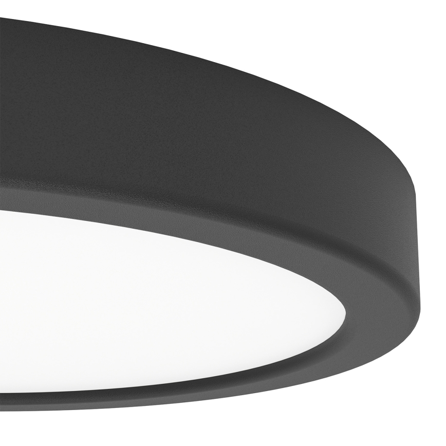 Eglo - LED RGBW димований стельовий світильник для ванної кімнати LED/11,2W/230V 2700-6500K діам. 21,1 см IP44 чорний
