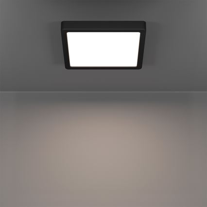 Eglo - LED RGBW Диммируемый светодиодный потолочный светильник для ванной комнаты LED/10,5W/230V 2700-6500K 22x22 cm IP44 черный
