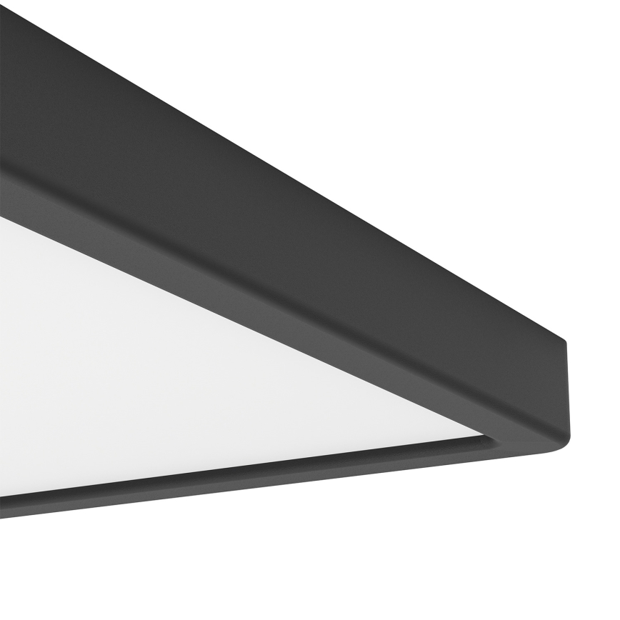Eglo - LED RGBW затемнюваний стельний світильник для ванної кімнати LED/13,5Вт/230В 2700-6500К 29,5x29,5 см IP44 чорний