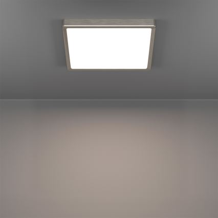 Eglo - LED RGBW регульований стельний світильник для ванної кімнати LED/13,5W/230V 2700-6500K 29,5x29,5 cm IP44 матовий хром