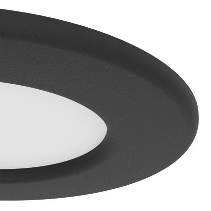Eglo - Набір 3x вбудованих точкових LED‑світильників LED/3,7W/230V 2700/4000/6500K, діаметр 8,8 см, чорний