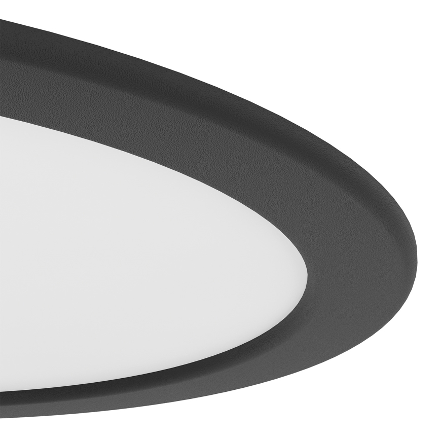 Eglo - Встраиваемый потолочный светильник LED/18,5W/230V 2700/4000/6500K диаметр 21,6 см черный