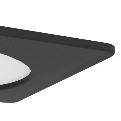 Eglo - вбудований стельовий світильник LED/6,3W/230V 2700/4000/6500K 11,9x11,9 cm чорний