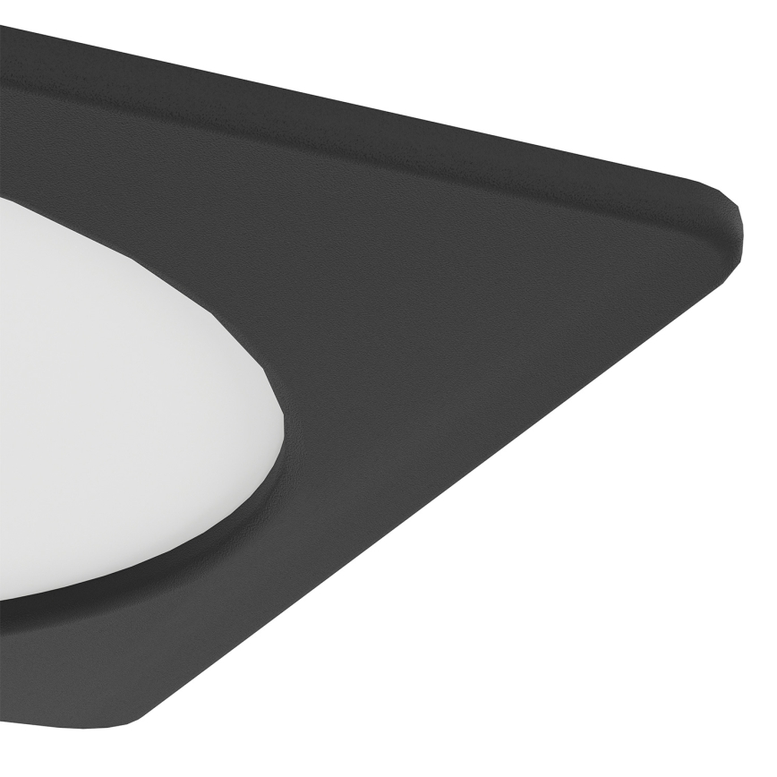 Eglo - встраиваемый потолочный светильник LED/10,5W/230V 2700/4000/6500K 16,6x16,6 cm чёрный