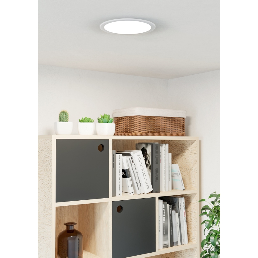 Eglo - встраиваемый потолочный светильник LED, 18,5 Вт / 230 В, 2700/4000/6500 К, Ø 21,6 см, белый