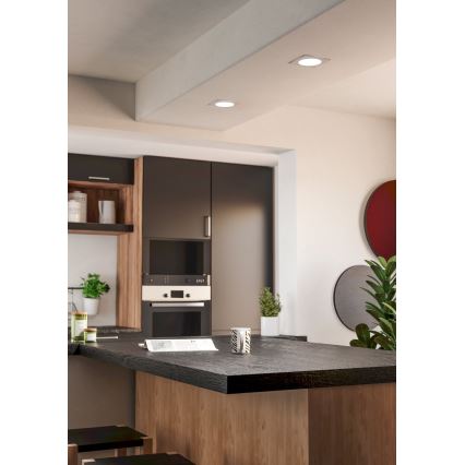 Eglo - LED вбудований стельовий світильник LED/6,3W/230V 2700/4000/6500K 11,9x11,9 cm білий