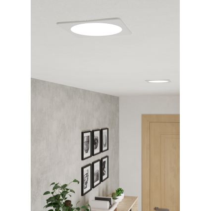 Eglo - LED встраиваемый потолочный светильник LED/10,5W/230V 2700/4000/6500K 16,6x16,6 cm белый