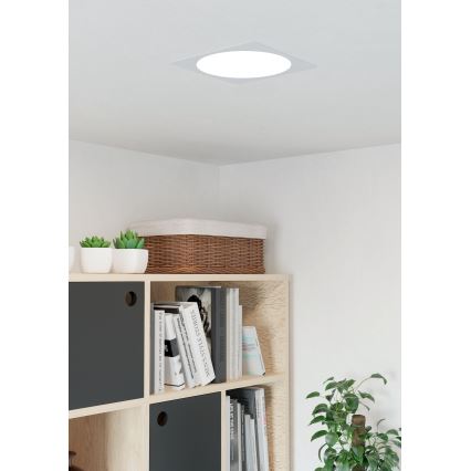 Eglo - вбудований світлодіодний стельовий світильник LED/18,5W/230V 2700/4000/6500K 21,6x21,6 см білий