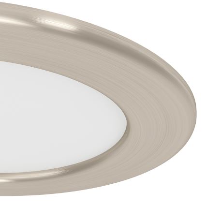 Eglo - LED встраиваемый потолочный светильник LED/6,3W/230V 2700/4000/6500K диаметр 11,9 см матовый хром