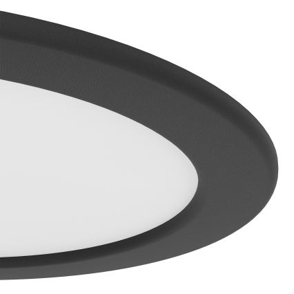 Eglo - LED встраиваемый потолочный светильник для ванной комнаты LED/10,5W/230V 2700/4000/6500K диаметр 16,8 см IP44 чёрный