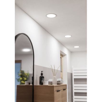 Eglo - LED вбудований світильник для ванної кімнати LED/10,5W/230V 2700/4000/6500K діам. 16,8 см IP44 білий