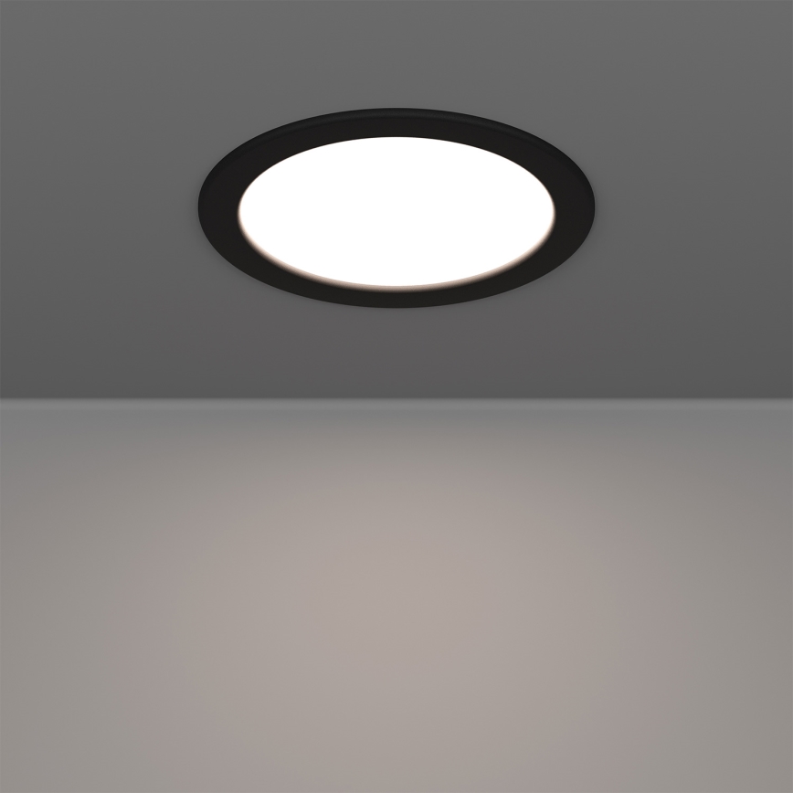 Eglo - LED RGBW диммируемый встраиваемый потолочный светильник для ванной комнаты LED/9,5Вт/230В 2700-6500K диаметр 16,8 см IP44 чёрный