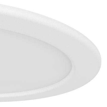 Eglo - диммируемый встраиваемый потолочный светильник для ванной RGBW LED, 9,5 Вт/230 В, 2700-6500 К, диаметр 16,8 см, IP44, белый
