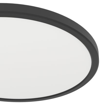 Eglo - Світлодіодний стельовий світильник для ванної кімнати LED/13,9W/230V 2700/4000/6500K діаметр 30 см IP44 чорний