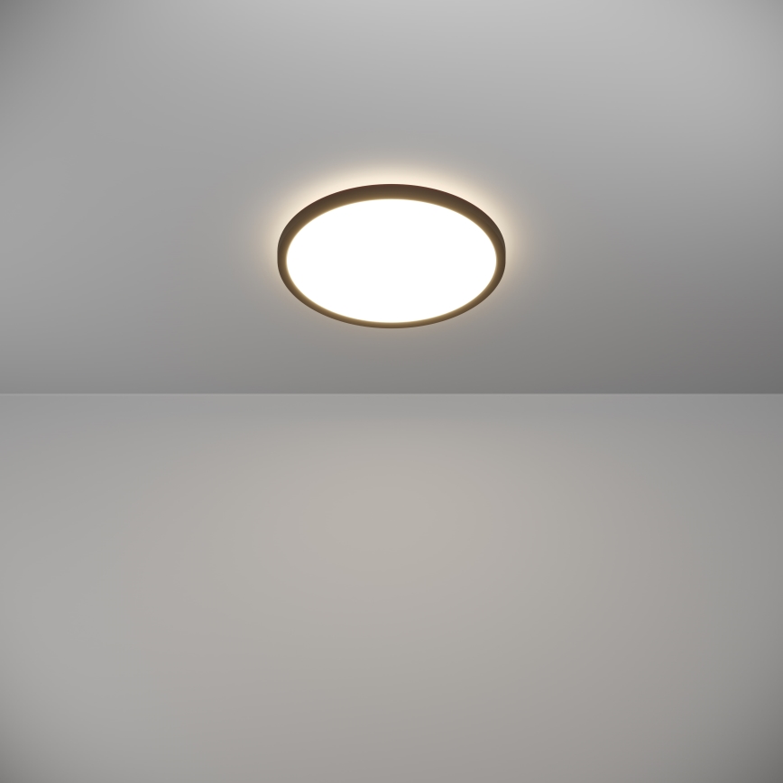 Eglo - Світлодіодний стельовий світильник для ванної кімнати LED/13,9W/230V 2700/4000/6500K діаметр 30 см IP44 чорний