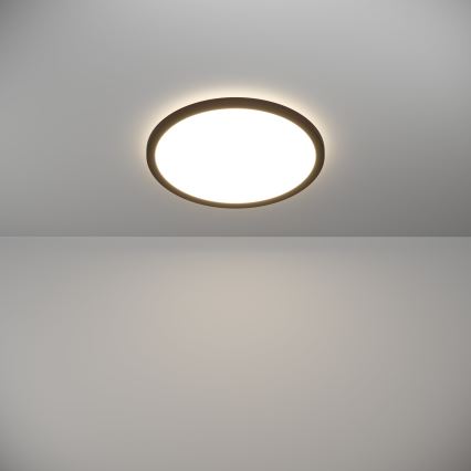 Eglo - Светодиодный потолочный светильник для ванной комнаты LED/18,5W/230V 2700K/4000K/6500K диаметр 38,9 см IP44 черный