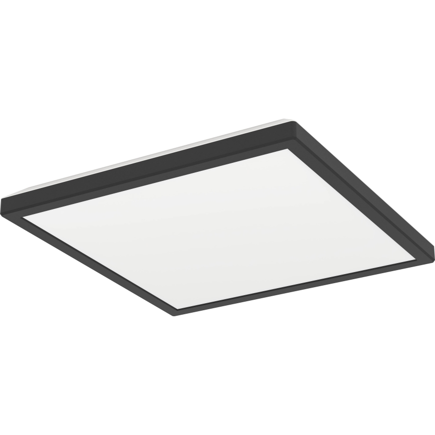 Eglo - Світлодіодний стельовий світильник для ванної кімнати LED/13,4W/230V 2700/4000/6500K 29x29 см IP44 чорний