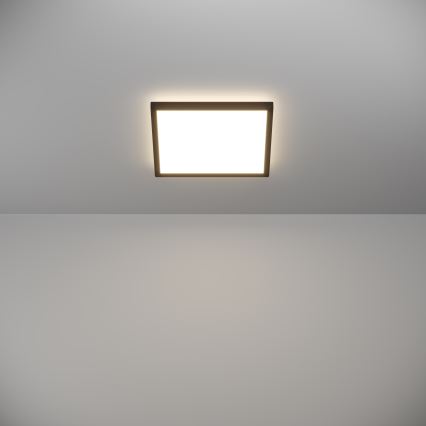 Eglo - Світлодіодний стельовий світильник для ванної кімнати LED/13,4W/230V 2700/4000/6500K 29x29 см IP44 чорний