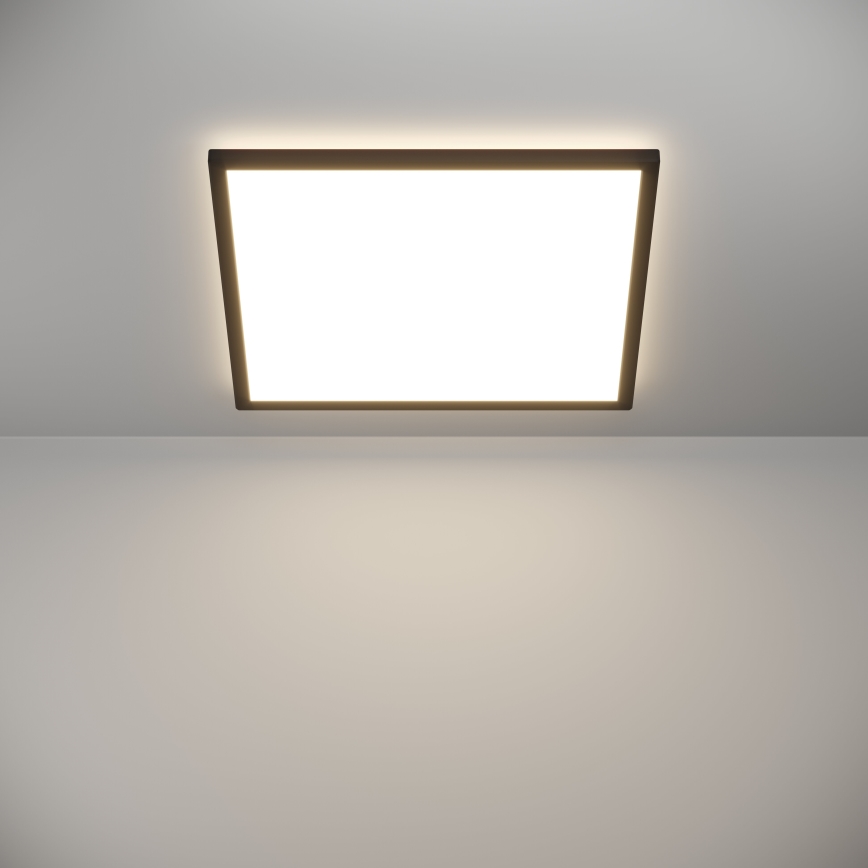 Eglo - Світлодіодний стельовий світильник для ванної кімнати LED/17W/230V 2700/4000/6500K 50x50 см IP44 чорний